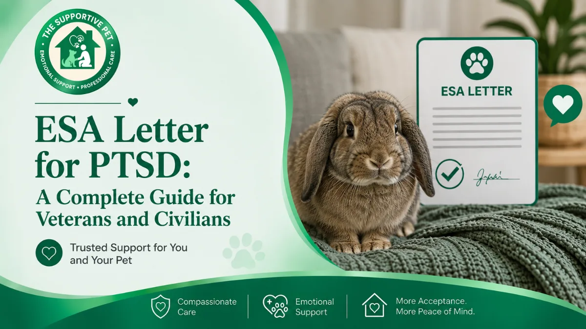 ESA Letter for PTSD: A Complete Guide for Veterans and Civilians